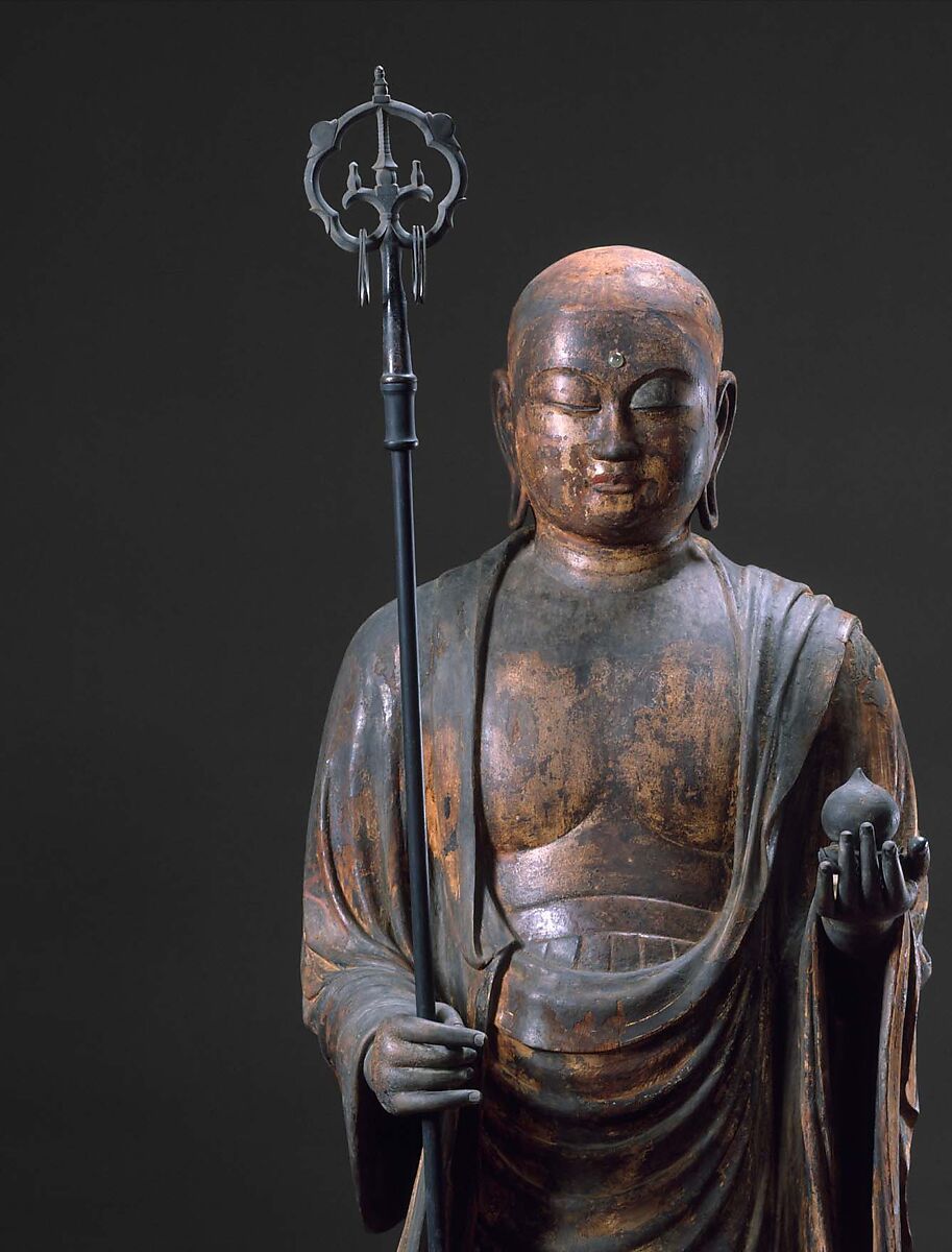 Finial of a Buddhist Monk’s Staff (Shakujō), Bronze, Japan