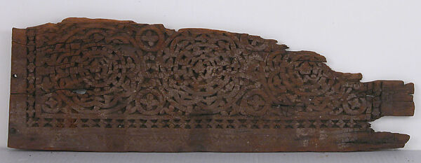 Panel, Wood; carved 