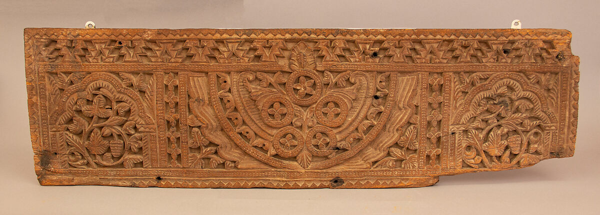 Carved Wood Panel, Wood; carved 