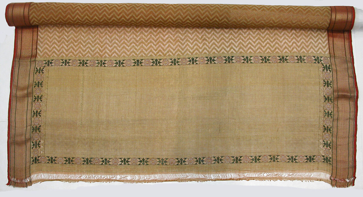 Sari, Silk and metal wrapped thread 