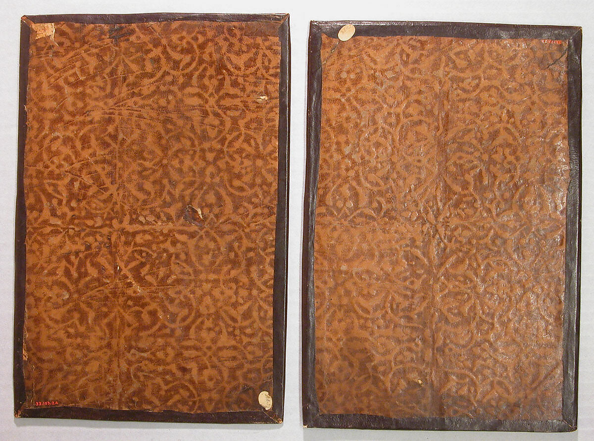 Bookbinding, Leather, gold; stamped, tooled