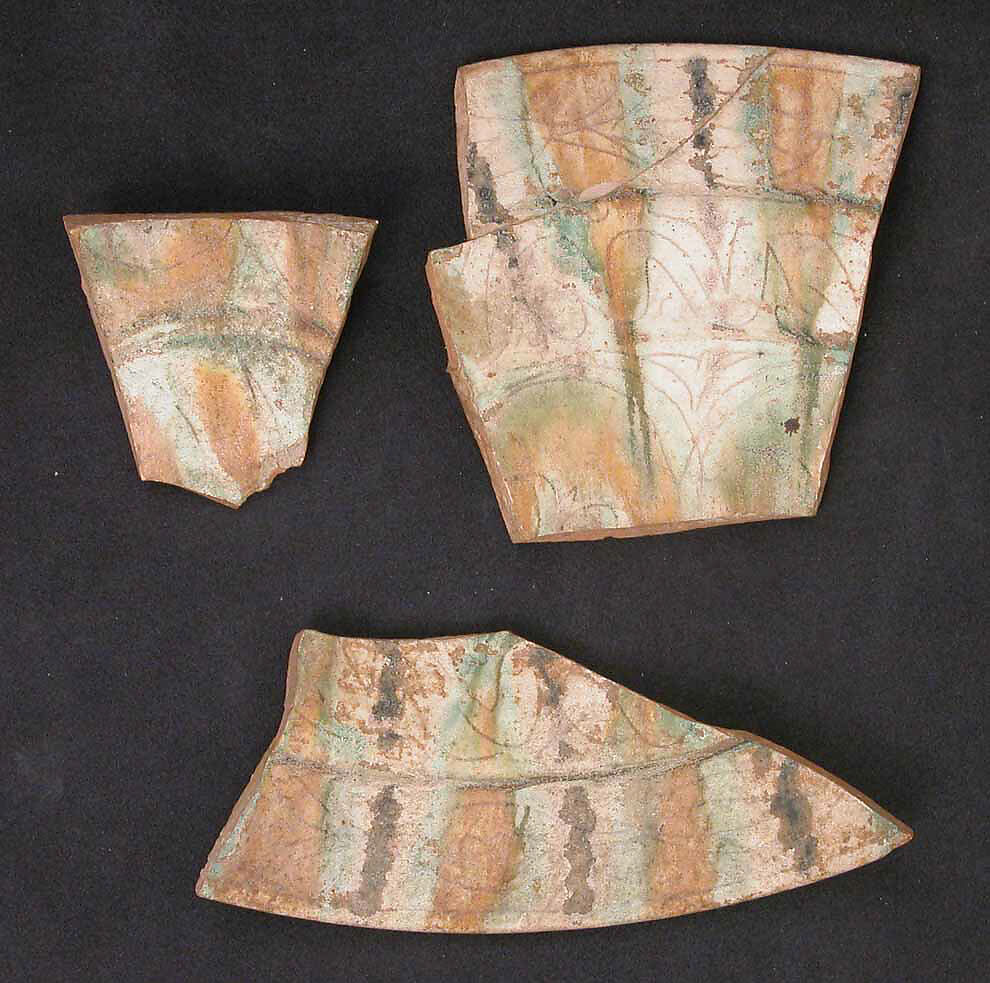 Fragments, Earthenware; glazed 