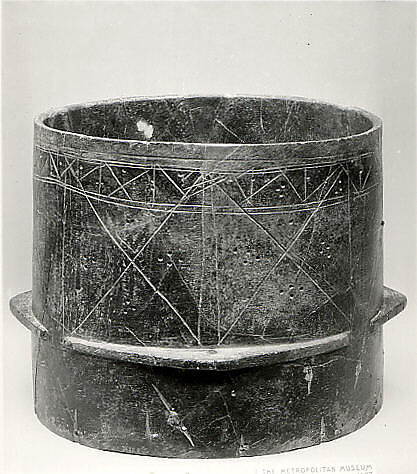 Jar, Stone; carved and incised