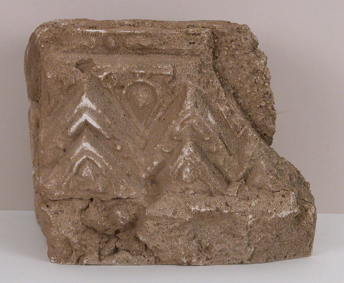 Fragment of a Frame, Plaster; molded 