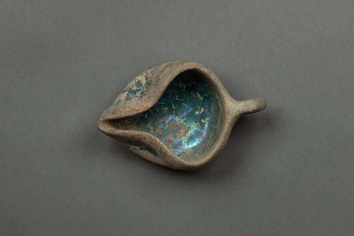 Lamp, Stonepaste; turquoise glaze 