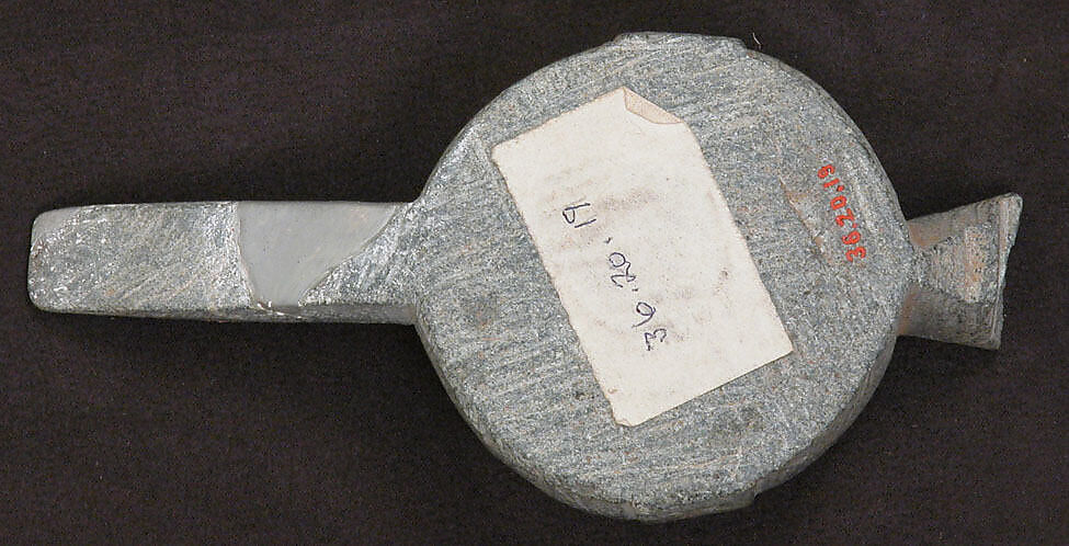 Lamp, Stone; incised
