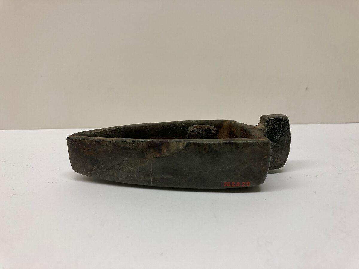 Lamp, Stone; carved