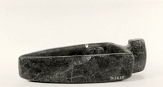 Lamp, Stone; carved