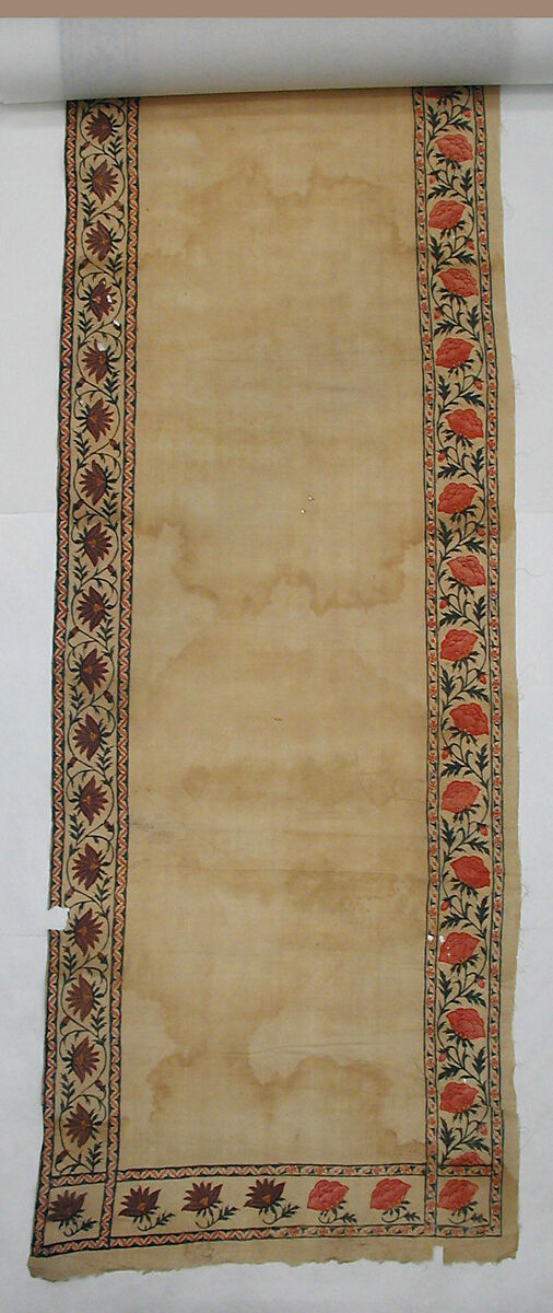 Sash, Cotton; printed and painted