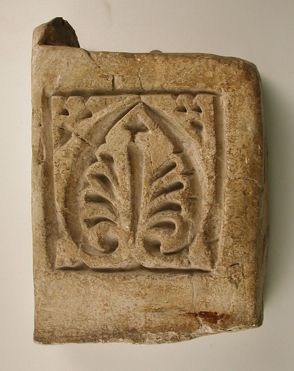 Dado Panel, Stucco; carved 