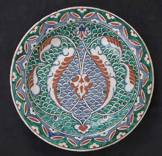 Dish with Scale-Pattern Design