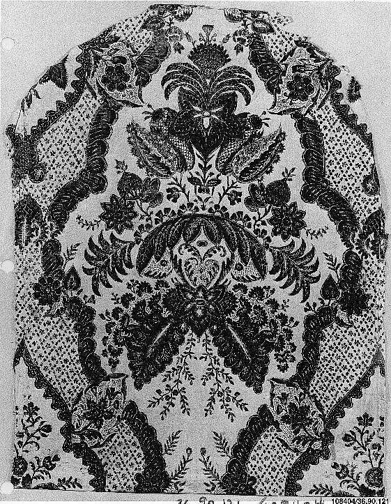 Textile Panel of Chintz, Cotton; printed