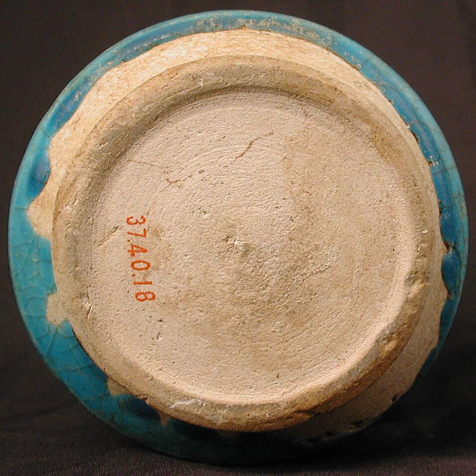 Ribbed Jar, Stonepaste; monochrome glaze