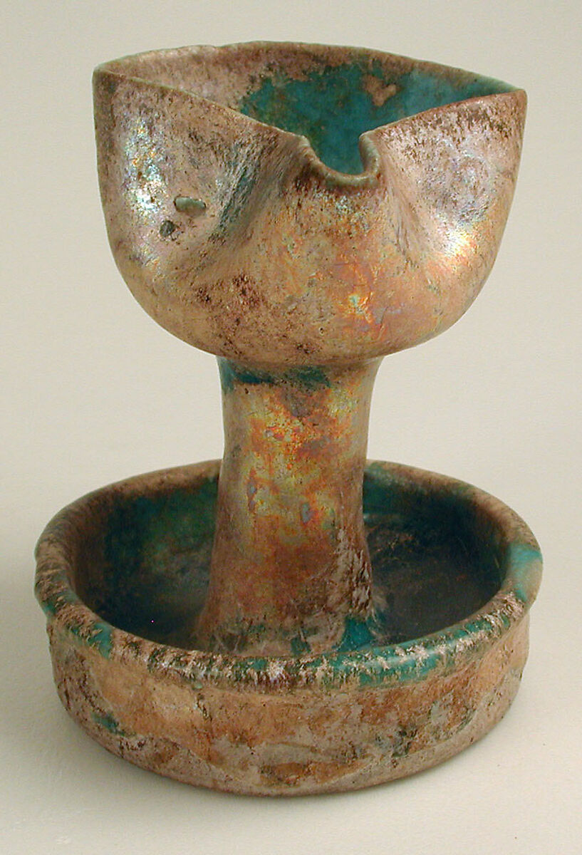 Lamp, Stonepaste; monochrome glazed