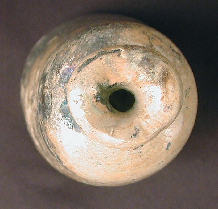 Bottle, Glass, green; blown