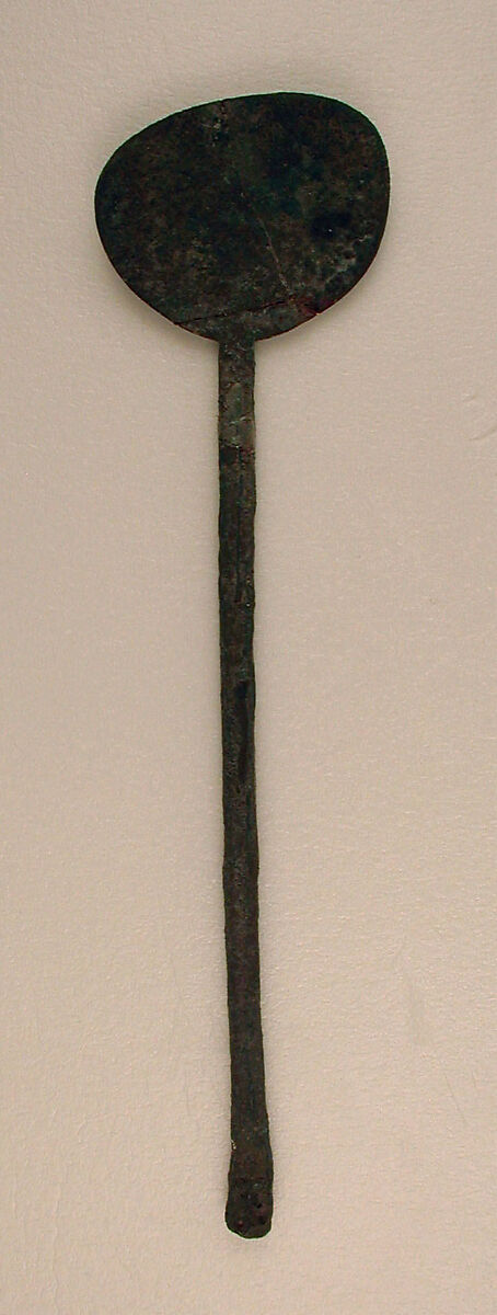 Spoon, Bronze; cast, incised 
