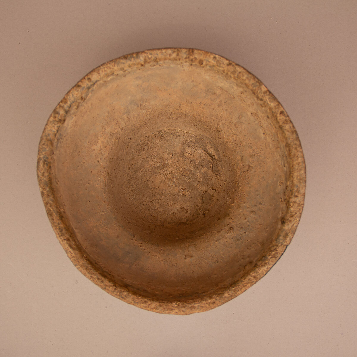 Bowl, Lead; oxidized and encrusted