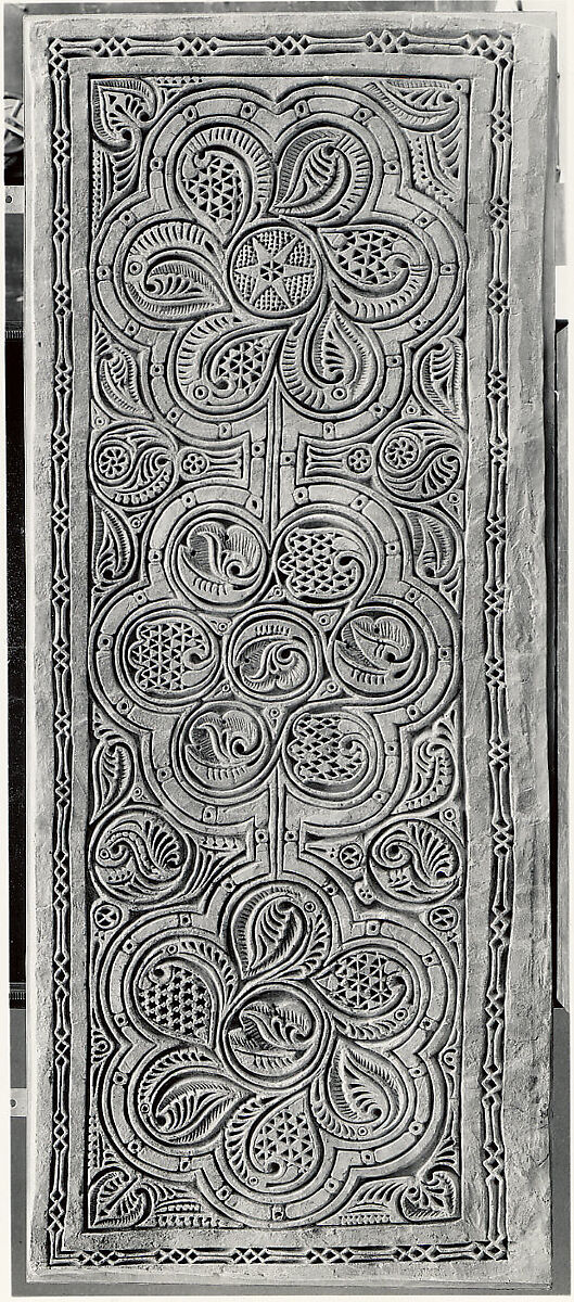Dado Panel, Stucco; carved