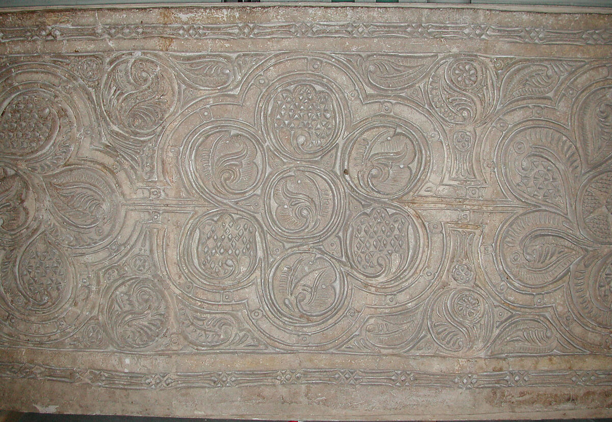 Dado Panel, Stucco; carved