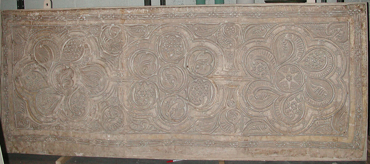 Dado Panel, Stucco; carved