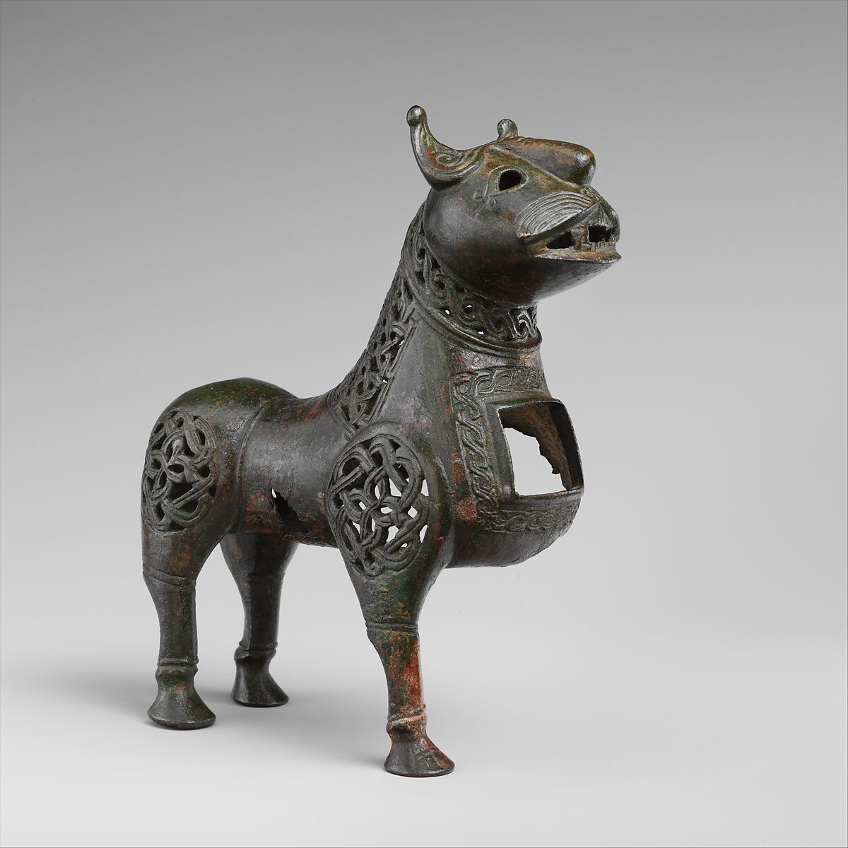 Incense Burner, Bronze; pierced 