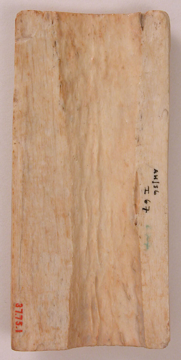 Plaque, Bone; carved