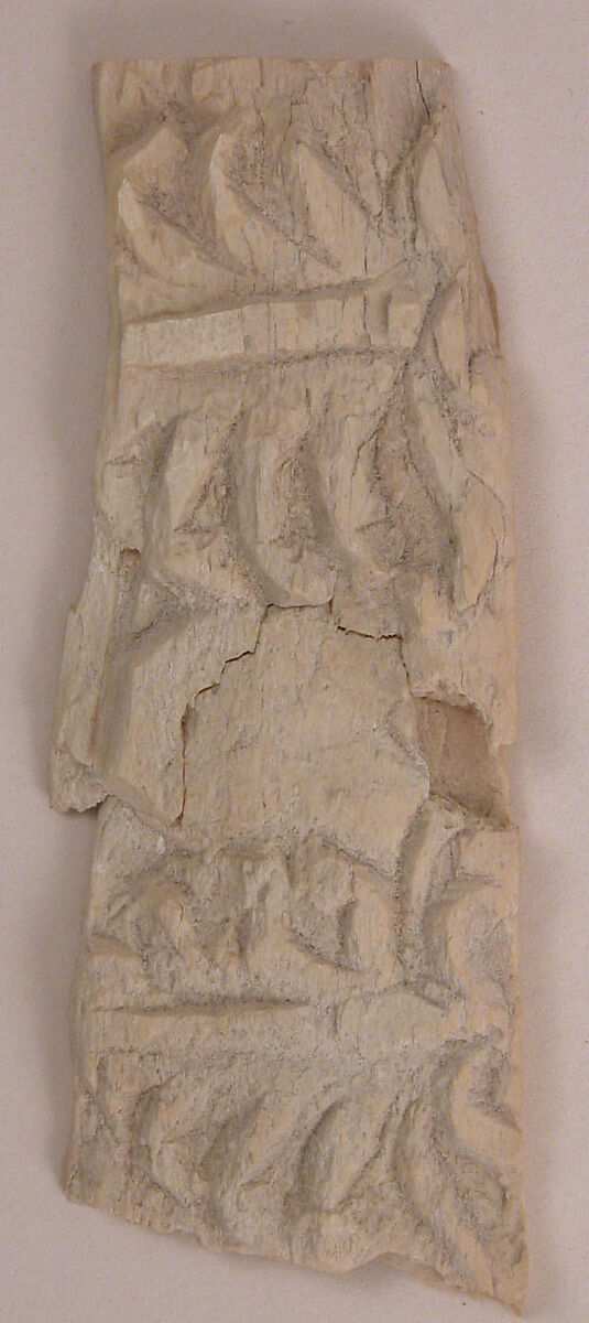 Plaque, Bone; carved 