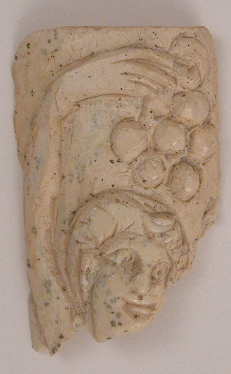 Plaque, Bone; carved 