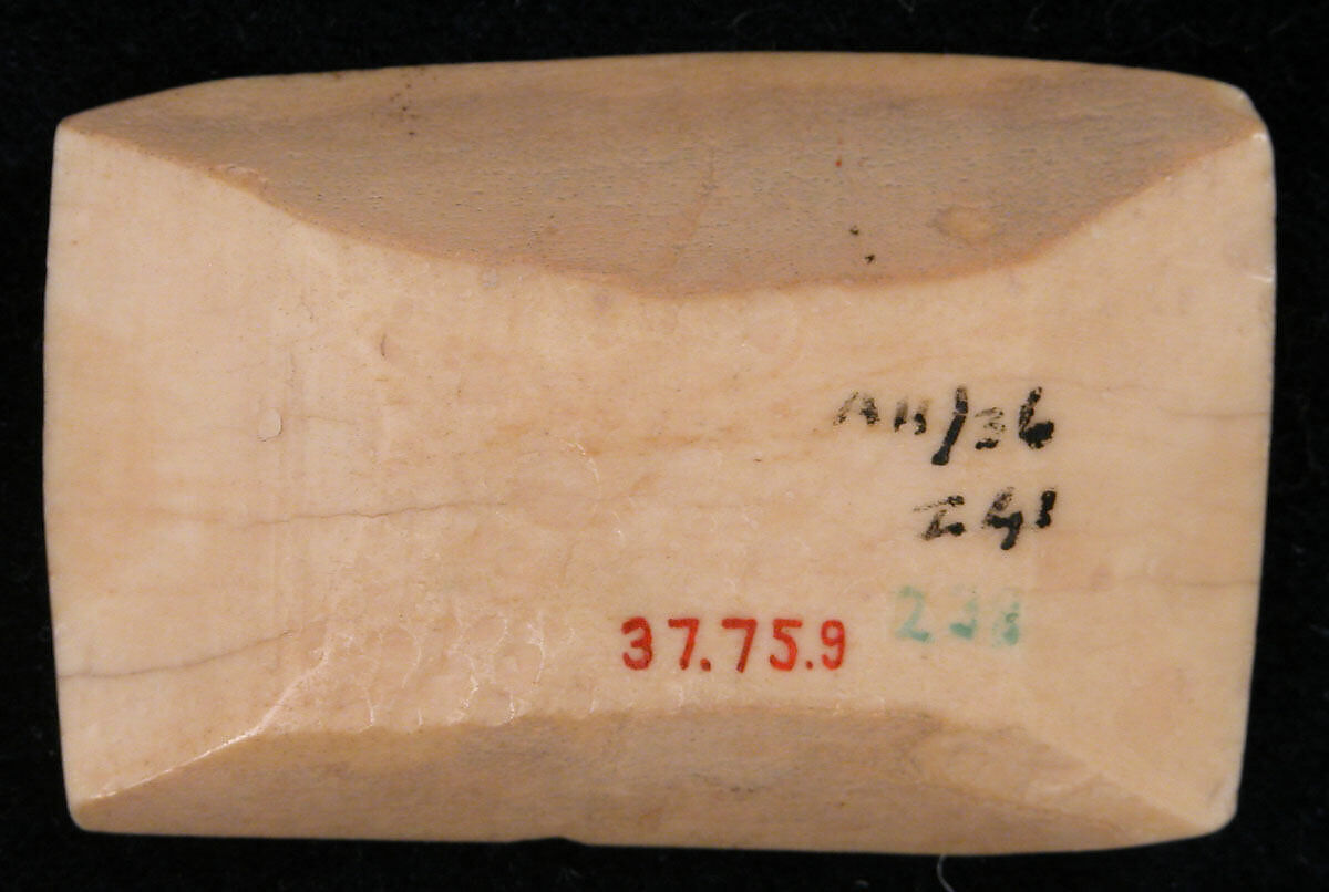 Probably a Counter, Bone; carved