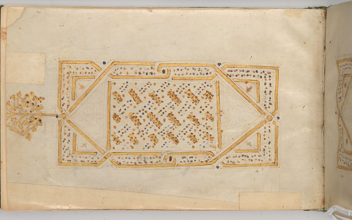 Qur'an Manuscript, Main support: ink, opaque watercolor, and gold on parchment; Binding: leather; tooled