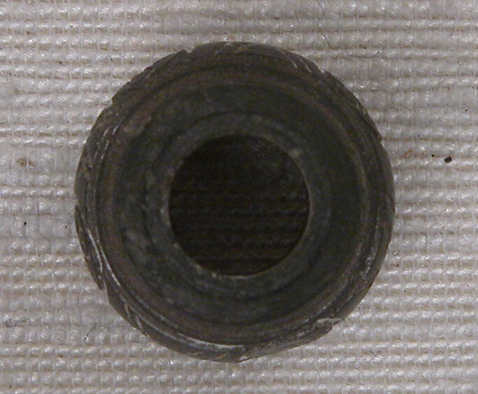 Button or Bead, Stone; carved