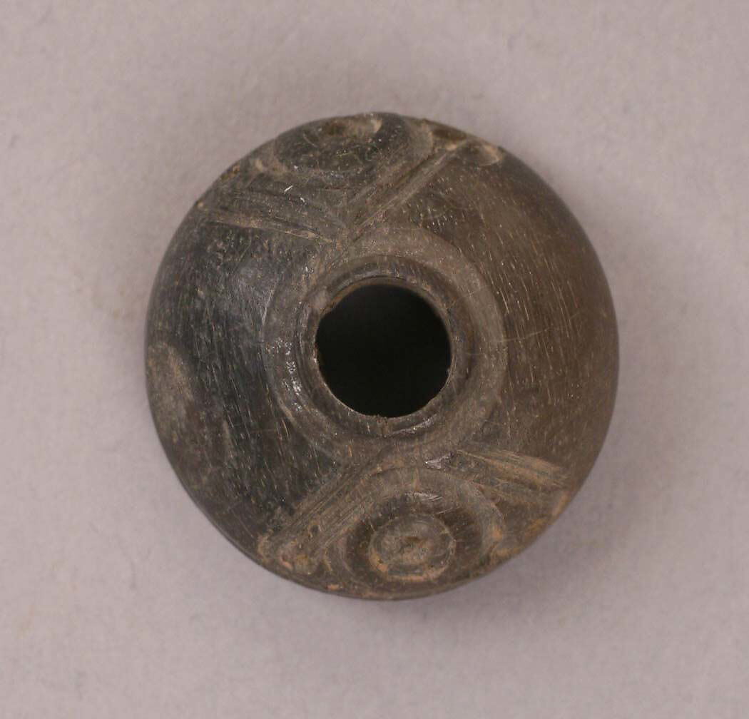 Button or Bead, Bone; incised 