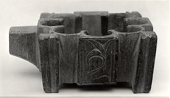 Lamp, Steatite; carved, incised