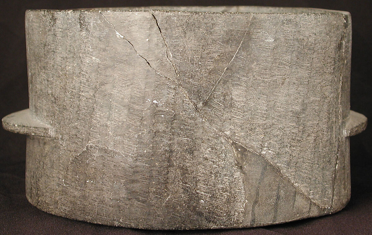 Pot, Stone; carved