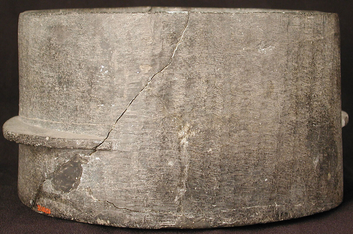 Pot, Stone; carved