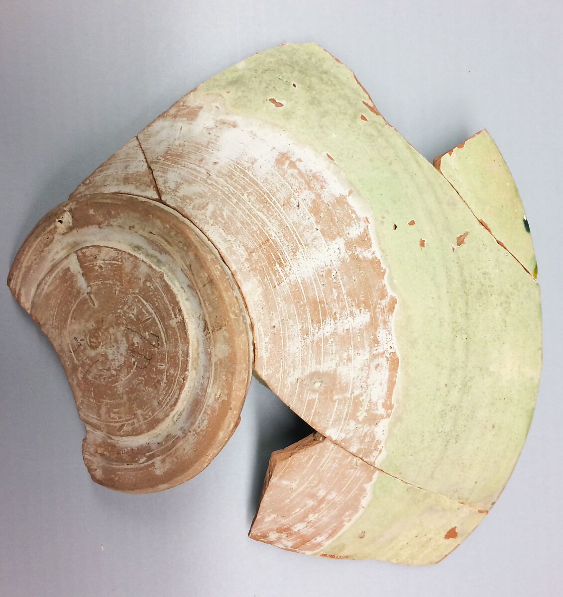 Bowl, Earthenware; white glaze with polychrome decoration under transparent colorless glaze, incised