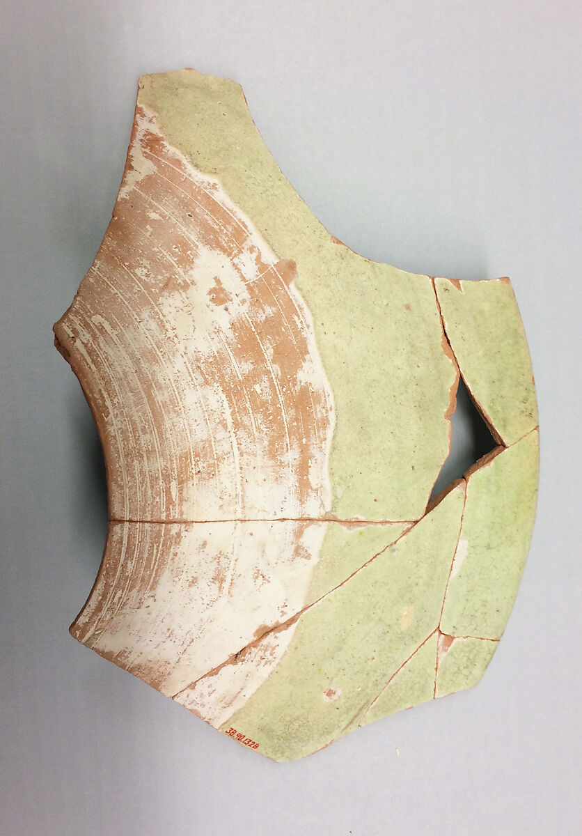 Bowl, Earthenware; white glaze with polychrome decoration under transparent colorless glaze, incised