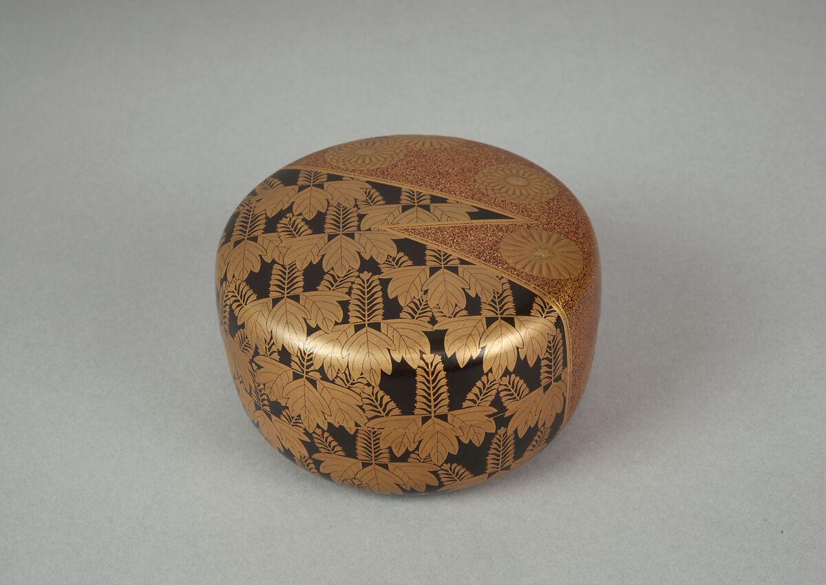 Tea Caddy, Sprinkled gold lacquer, Japan 