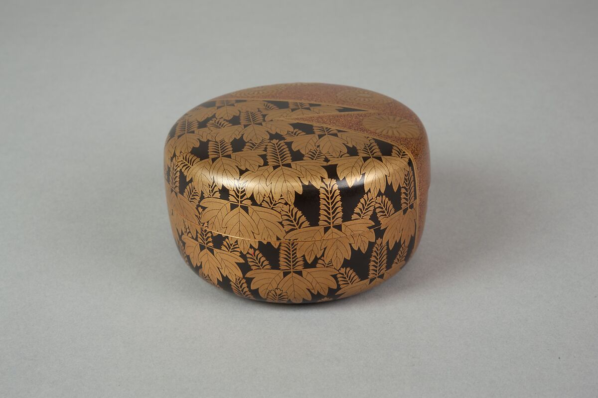 Tea Caddy, Sprinkled gold lacquer, Japan