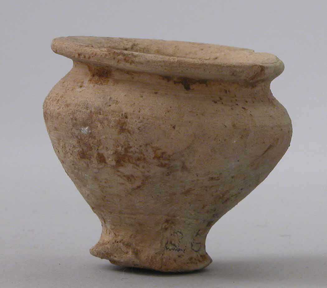 Jar, Earthenware; slip covered and unglazed 