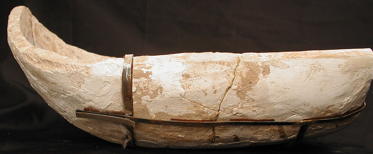 Element from a Stalactite Squinch (Muqarnas), Stucco; painted