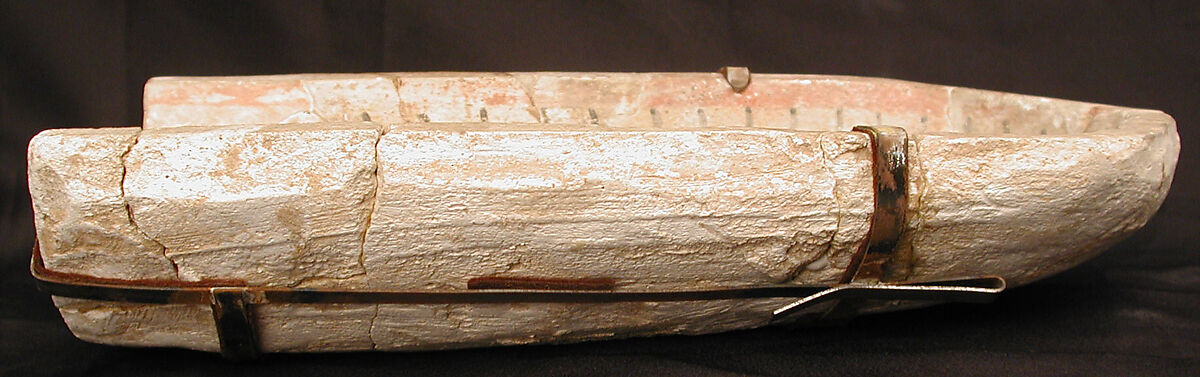 Element from a Stalactite Squinch (Muqarnas), Stucco; painted