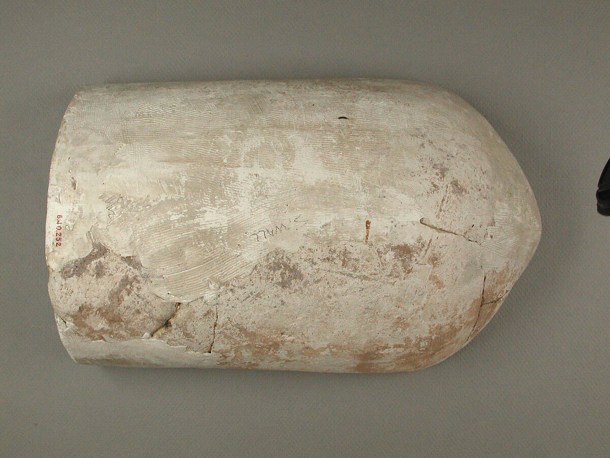 Element from a Stalactite Squinch (Muqarnas), Stucco; painted