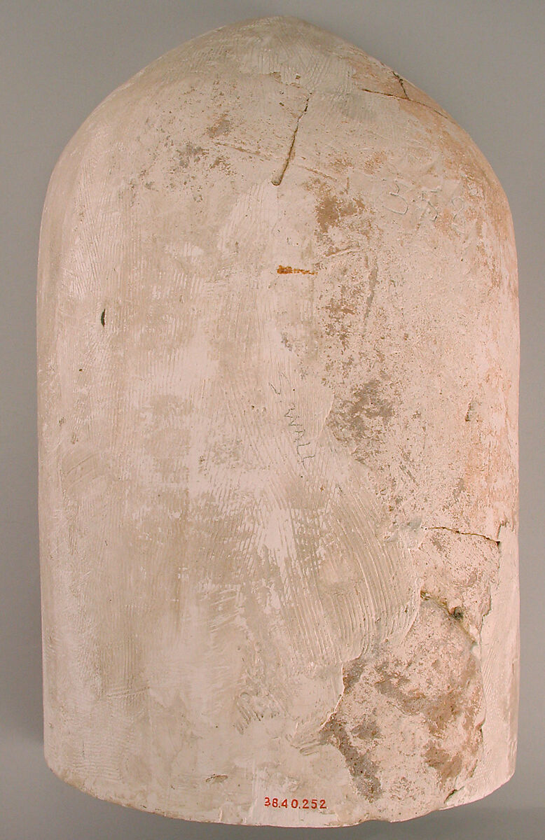 Element from a Stalactite Squinch (Muqarnas), Stucco; painted