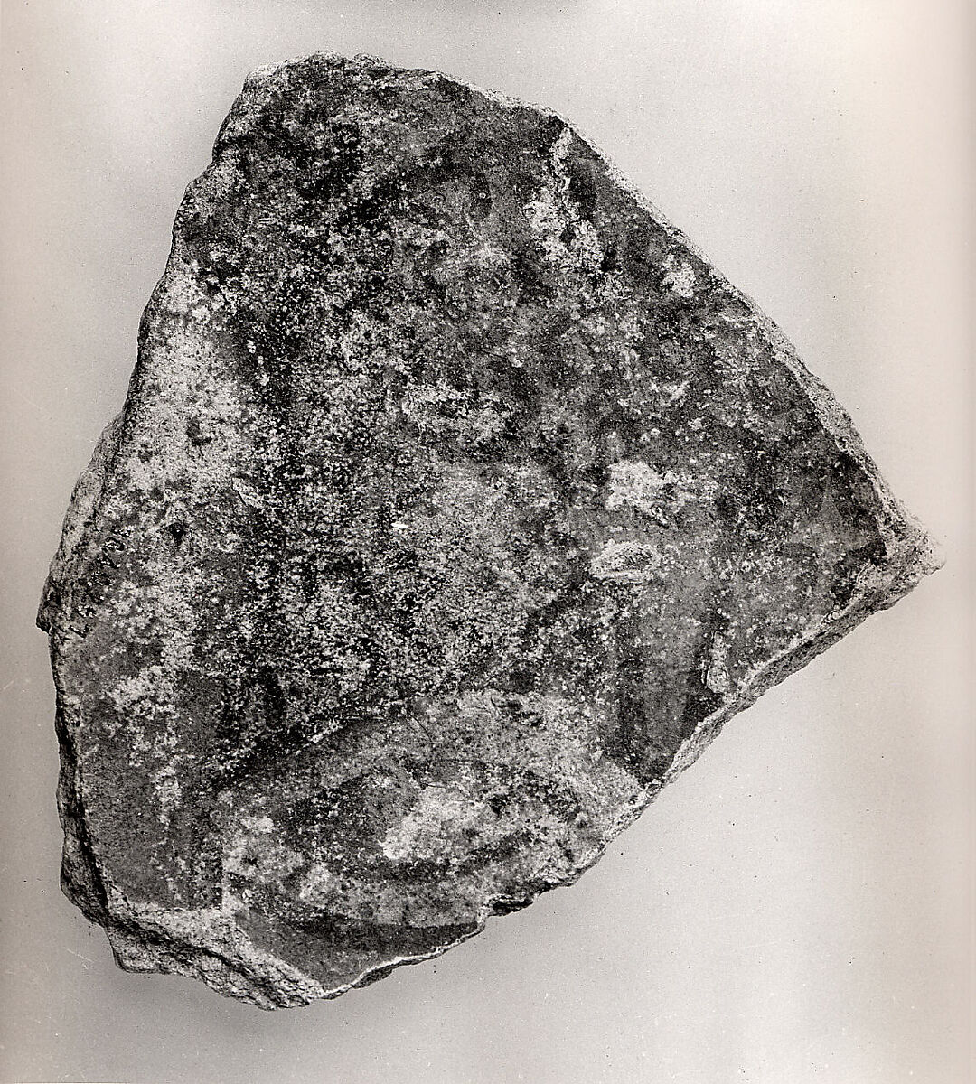 Blue Figure, Possibly a Demon, Stucco; painted