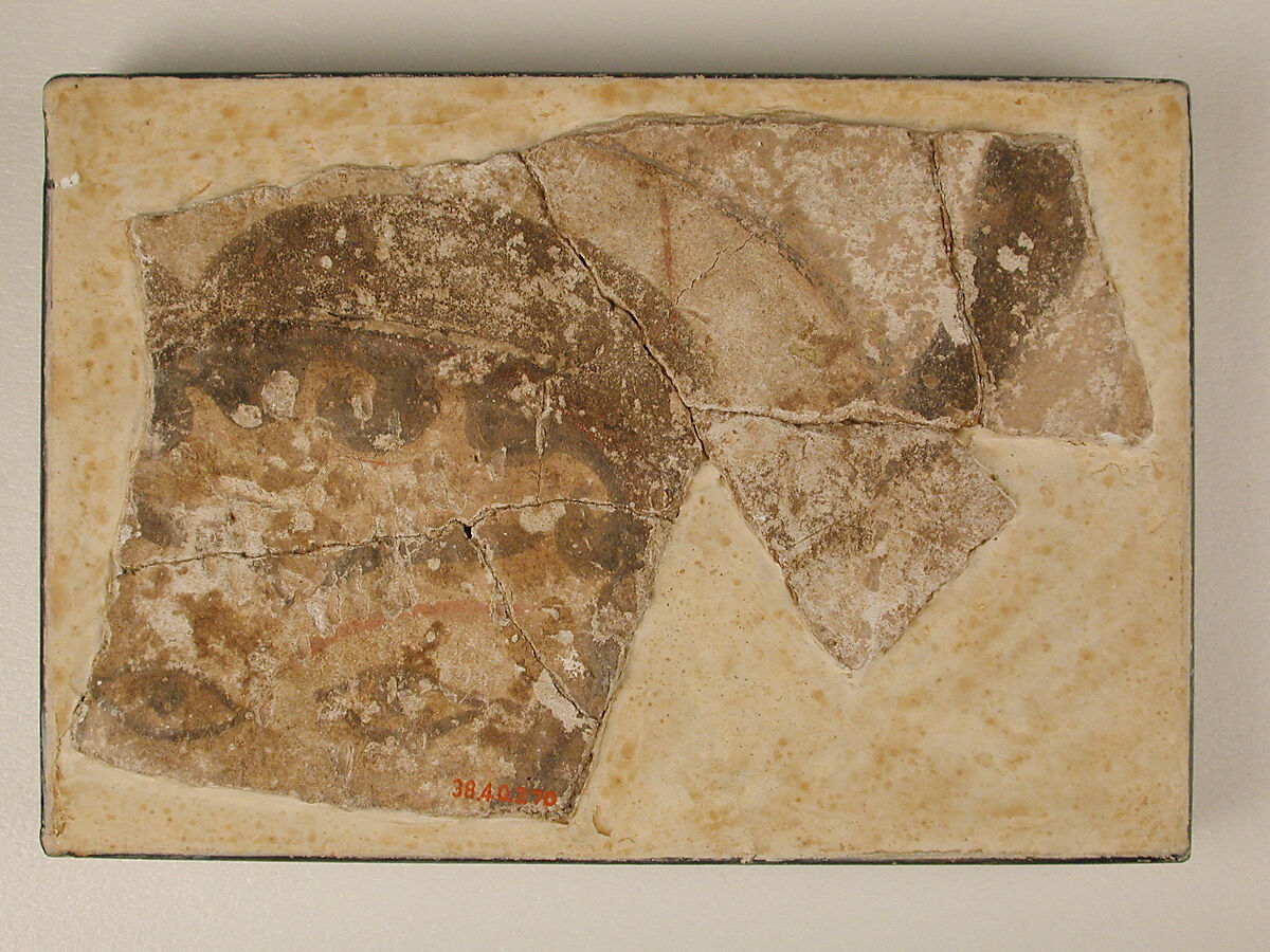 Veiled Woman, Stucco; painted