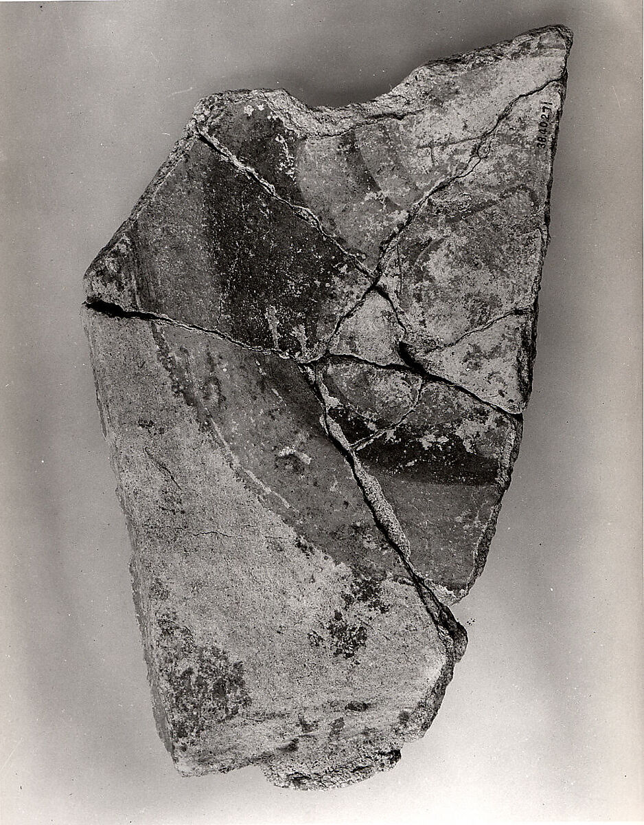 Man with Black Hair, Stucco; painted