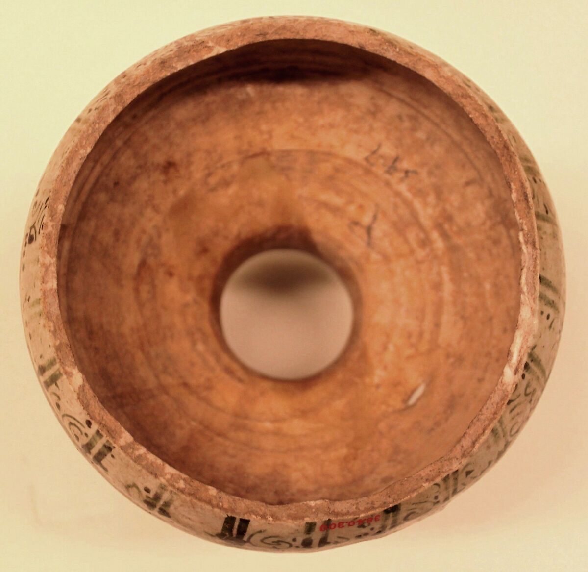 Fragment of an Ewer, Earthenware; luster-painted