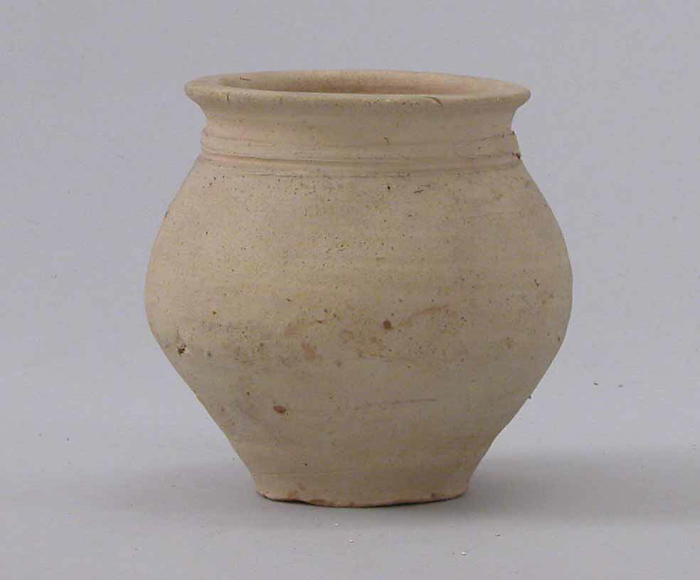 Jar, Earthenware; slip covered, unglazed 