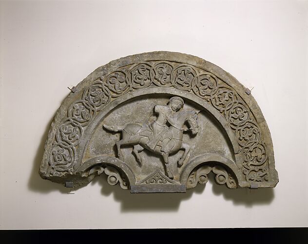 Tympanum with a Horse and Rider